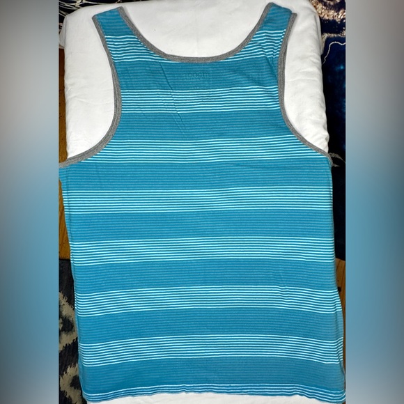 Urban Pipeline Men’s Large Sleeveless Summer Muscle Shirt Tank Top Blue Gray - Picture 2 of 6
